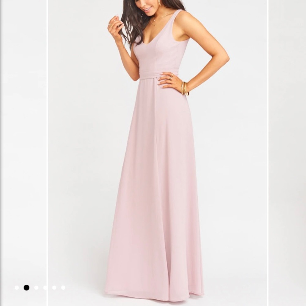 SHOW ME YOUR MU MU JENN MAXI DRESS FITTED BODICE POLYESTER SIZE MEDIUM